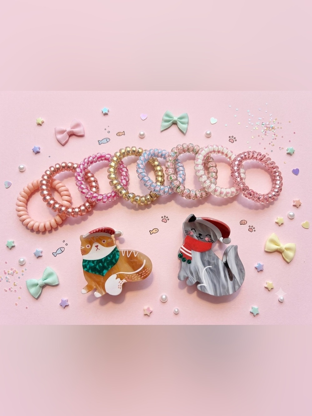 Adorable 10pc Hair Accessories Bundle Set